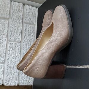 Women's Fly London Suede Shoes Light Tan Boots with Heels Sz US 7 Feminine